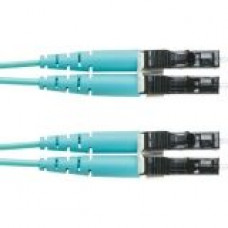Panduit Fiber Optic Duplex Patch Network Cable - 36.09 ft Fiber Optic Network Cable for Network Device - First End: 2 x LC Male Network - Second End: 2 x LC Male Network - Patch Cable - Aqua FX2ERLNLNSNM011