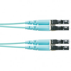 Panduit Fiber Optic Duplex Patch Network Cable - 39 ft Fiber Optic Network Cable for Network Device - First End: 2 x LC Male Network - Second End: 2 x LC Male Network - 1.25 GB/s - Patch Cable - Aqua - 1 Pack - TAA Compliance FX2ERLNLNSNM012
