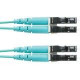 Panduit Opticore Fiber Optic Duplex Patch Cable - 45.93 ft Fiber Optic Network Cable for Network Device - First End: 2 x LC Male Network - Second End: 2 x LC Male Network - 10 Gbit/s - Patch Cable - 50/125 &micro;m - Aqua - 1 Pack FX2ERLNLNSNM014
