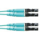 Panduit Fiber Optic Duplex Network Cable - 59.06 ft Fiber Optic Network Cable for Network Device - First End: 2 x LC Male Network - Second End: 2 x LC Male Network - Patch Cable - Aqua - 1 Pack FX2ERLNLNSNM018