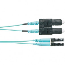 Panduit Fiber Optic Duplex Patch Network Cable - Fiber Optic for Network Device - Patch Cable - 16.40 ft - 1 Pack - 2 x SC Male Network - 2 x LC Male Network - 50/125 &micro;m - Aqua - TAA Compliance FX2ERLNSNSNM005