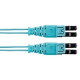 Panduit Fiber Optic Duplex Network Cable - 104.99 ft Fiber Optic Network Cable for Network Device - First End: 2 x LC Male Network - Second End: 2 x LC Male Network - Patch Cable - Aqua - 1 Pack - TAA Compliance FX2ERQ1Q1SNM032