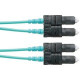 Panduit Fiber Optic Duplex Patch Network Cable - 59.06 ft Fiber Optic Network Cable for Network Device - First End: 2 x SC Male Network - Second End: 2 x SC Male Network - Patch Cable - 50/125 &micro;m - Aqua - 1 - TAA Compliance FX23LSNSNSNM018