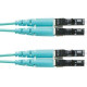 Panduit Fiber Optic Duplex Patch Network Cable - 104.99 ft Fiber Optic Network Cable for Network Device - First End: 2 x LC Male Network - Second End: 2 x LC Male Network - Patch Cable - Aqua - 1 FZ2ELLNLNSNM032