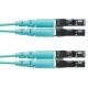 Panduit Fiber Optic Duplex Network Cable - 29.53 ft Fiber Optic Network Cable for Network Device - First End: 2 x LC Male Network - Second End: 2 x LC Male Network - Patch Cable - Aqua - 1 Pack FZ2ELLNLNSNM009
