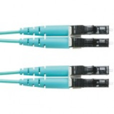 Panduit Fiber Optic Duplex Patch Network Cable - 32.81 ft Fiber Optic Network Cable for Network Device - First End: 2 x LC Male Network - Second End: 2 x LC Male Network - Patch Cable - Aqua - 1 FZ2ELLNLNSNM010