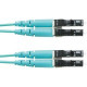 Panduit Fiber Optic Duplex Patch Network Cable - 32.81 ft Fiber Optic Network Cable for Network Device - First End: 2 x LC Male Network - Second End: 2 x LC Male Network - Patch Cable - Aqua - 1 FZ2ELLNLNSNM010