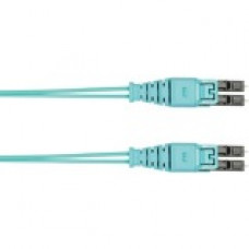 Panduit Fiber Optic Duplex Patch Network Cable - 3.28 ft Fiber Optic Network Cable for Network Device - First End: 2 x LC Male Network - Second End: 2 x LC Male Network - Patch Cable - Aqua - 1 - TAA Compliance FZ2ELQ1Q1NNM001