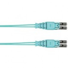 Panduit Fiber Optic Patch Cord - 131.23 ft Fiber Optic Network Cable for Network Device - First End: 2 x LC Male Network - Second End: 2 x LC Male Network - Patch Cable - 50/125 &micro;m - Aqua - 1 Pack FZ2ELQ1Q1NNM040