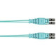 Panduit Fiber Optic Patch Cord - 131.23 ft Fiber Optic Network Cable for Network Device - First End: 2 x LC Male Network - Second End: 2 x LC Male Network - Patch Cable - 50/125 &micro;m - Aqua - 1 Pack FZ2ELQ1Q1NNM040