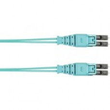 Panduit Fiber Optic Duplex Patch Network Cable - 104.99 ft Fiber Optic Network Cable for Network Device - First End: 2 x LC Male Network - Second End: 2 x LC Male Network - Patch Cable - Aqua - 1 - TAA Compliance FZ2ELQ1Q1NNM032