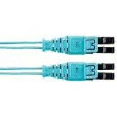 Panduit Opti-Core Fiber Optic Duplex Network Cable - 49.21 ft Fiber Optic Network Cable for Network Device - First End: 2 x LC Male Network - Second End: 2 x LC Male Network - Patch Cable - 50/125 &micro;m - Aqua - 1 Pack FZ2ELQ1Q1SNM015