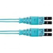 Panduit Opti-Core Fiber Optic Duplex Network Cable - 22.97 ft Fiber Optic Network Cable for Network Device - First End: 2 x LC Male Network - Second End: 2 x LC Male Network - Patch Cable - 50/125 &micro;m - Aqua - 1 Pack - TAA Compliance FZ2ELQ1Q1SNM