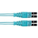 Panduit Fiber Optic Duplex Patch Network Cable - 59.06 ft Fiber Optic Network Cable for Network Device - First End: 2 x LC Male Network - Second End: 2 x LC Male Network - Patch Cable - Aqua - 1 FZ2ELQ1Q1SNM018