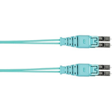 Panduit Fiber Optic Patch Network Cable - 6.50 ft Fiber Optic Network Cable for Network Device - First End: 2 x LC Male Network - Second End: 2 x LC Male Network - Patch Cable - 50/125 &micro;m - Aqua - 1 - TAA Compliance FZ2ELQNQNSNM002
