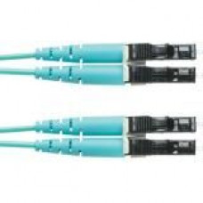 Panduit Fiber Optic Duplex Patch Network Cable - 7 ft Fiber Optic Network Cable for Network Device - First End: 2 x LC Male Network - Second End: 2 x LC Male Network - Patch Cable - 50/125 &micro;m - Aqua - 1 Pack - TAA Compliance FZ2ERLNLNSNM002