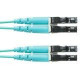 Panduit Fiber Optic Duplex Patch Network Cable - 16 ft Fiber Optic Network Cable for Network Device - First End: 2 x LC Male Network - Second End: 2 x LC Male Network - Patch Cable - Aqua - TAA Compliance FZ2ERLNLNSNM005