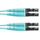 Panduit Fiber Optic Duplex Network Cable - 23 ft Fiber Optic Network Cable for Network Device - First End: 2 x LC Male Network - Second End: 2 x LC Male Network - 1.25 GB/s - Patch Cable - 50/125 &micro;m - Aqua - 1 Pack - TAA Compliance FZ2ERLNLNSNM0