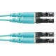 Panduit Fiber Optic Duplex Patch Network Cable - Fiber Optic for Network Device - Patch Cable - 29.53 ft - 1 Pack - 2 x LC Male Network - 2 x LC Male Network - Aqua FZ2ERLNLNSNM009