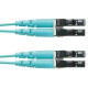 Panduit Fiber Optic Duplex Network Cable - 104.99 ft Fiber Optic Network Cable for Network Device - First End: 2 x LC Male Network - Second End: 2 x LC Male Network - Patch Cable - Aqua - 1 Pack FZ2ERLNLNSNM032