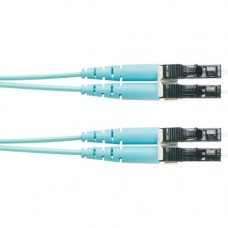 Panduit Fiber Optic Patch Network Cable - 72 ft Fiber Optic Network Cable for Network Device - First End: 2 x LC Male Network - Second End: 2 x LC Male Network - 1.25 GB/s - Patch Cable - Aqua - TAA Compliance FZ2ERLNLNSNM022