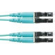 Panduit Opticore Fiber Optic Duplex Patch Network Cable - 98.43 ft Fiber Optic Network Cable for Network Device - First End: 2 x LC Male Network - Second End: 2 x LC Male Network - 1.25 GB/s - Patch Cable - 50/125 &micro;m - Aqua - 1 Pack FZ2ERLNLNSNM