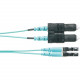 Panduit Fiber Optic Duplex Network Cable - 9.84 ft Fiber Optic Network Cable for Network Device - First End: 2 x LC Male Network - Second End: 2 x SC Male Network - 10 Gbit/s - Patch Cable - 50/125 &micro;m - Aqua - TAA Compliance FZ2ERLNSNSNM003