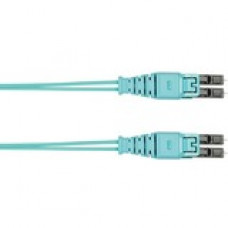 Panduit Fiber Optic Duplex Network Cable - 127.95 ft Fiber Optic Network Cable for Network Device - First End: 2 x LC Male Network - Second End: 2 x LC Male Network - Patch Cable - Aqua - 1 Pack - TAA Compliance FZ2ERQ1Q1NNM039