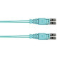 Panduit Fiber Optic Duplex Network Cable - 114.83 ft Fiber Optic Network Cable for Network Device - First End: 2 x LC Male Network - Second End: 2 x LC Male Network - Patch Cable - Aqua - 1 Pack - TAA Compliance FZ2ERQ1Q1NNM035