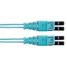 Panduit Fiber Optic Duplex Patch Network Cable - 29.53 ft Fiber Optic Network Cable for Network Device - First End: 2 x LC Male Network - Second End: 2 x LC Male Network - Patch Cable - Aqua - 1 Pack FZ2ERQ1Q1SNM8.5