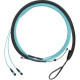 Panduit Fiber Optic Duplex Network Cable - 14.76 ft Fiber Optic Network Cable for Network Device - PanMPO Female Network - Second End: 2 x LC Male Network - Aqua - 1 - TAA Compliance FZTRL7NQSONM4.5