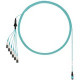 Panduit Fiber Optic Network Cable - 22.97 ft Fiber Optic Network Cable for Network Device - PanMPO Male Network - LC Male Network - Aqua - 1 - TAA Compliance FZTRL8NUFSNM007