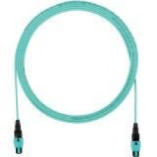 Panduit Fiber Optic Network Cable - 32.80 ft Fiber Optic Network Cable for Network Device - PanMPO Female Network - PanMPO Female Network - Aqua - 1 Pack FZTRP7N7NANM010