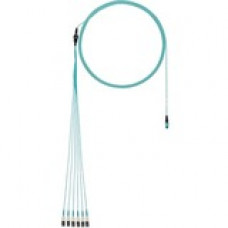 Panduit Fiber Optic Network Cable - 85 ft Fiber Optic Network Cable for Network Device - First End: 1 x PanMPO Male Network - Second End: 1 x LC Male Network - Aqua - 1 Pack - TAA Compliance FZTRP8NUSSNF085