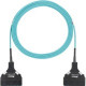 Panduit Fiber Optic Network Cable - 32.81 ft Fiber Optic Network Cable for Network Device - LC Cassette - LC Cassette - 50/125 &micro;m - Aqua - 1 - TAA Compliance FZTSLXNXNSNM010