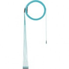 Panduit Fiber Optic Duplex Network Cable - 328.08 ft Fiber Optic Network Cable for Network Device - First End: 1 x MPO Female Network - Second End: 2 x LC Male Network - 50/125 &micro;m - Aqua - 1 - TAA Compliance FZTYL5EL2SAM100