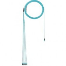 Panduit Fiber Optic Duplex Network Cable - 180.45 ft Fiber Optic Network Cable for Network Device - PanMPO Female Network - Second End: 2 x LC Male Network - 50/125 &micro;m - Aqua - 1 - TAA Compliance FZTYL7EL2SAM055