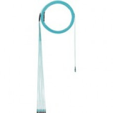 Panduit Fiber Optic Duplex Network Cable - 70 ft Fiber Optic Network Cable for Network Device - First End: 1 x MPO Female Network - Second End: 2 x LC Male Network - 50/125 &micro;m - Aqua - 1 Pack - TAA Compliance FXTYP5EL2SAF070