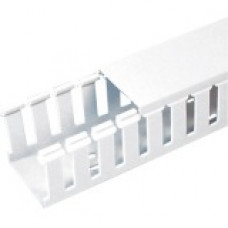 Panduit Cable Guide Wiring Duct - White - 6 Pack - Polyvinyl Chloride (PVC) - TAA Compliance G4X2WH6