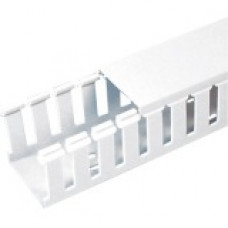 Panduit Cable Guide Wiring Duct - White - 6 Pack - Polyvinyl Chloride (PVC) - TAA Compliance G1X1WH6