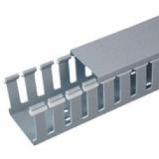 PANDUIT 6ft Panduct Type G - Wide Slot Wiring Duct - Light Gray - 6 Pack - TAA Compliance G1.5X3LG6-A