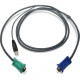 IOGEAR USB KVM Cable - HD-15 Male - Type A Male USB - 6ft - Dark Gray - RoHS Compliance G2L5202U