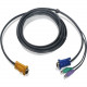 IOGEAR PS/2 KVM Cable - HD-15 Male - mini-DIN Male, HD-15 Male - 10ft - RoHS Compliance G2L5203P