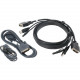 IOGEAR 10 ft. Dual View DVI, USB KVM Cable Kit with Audio (TAA) - TAA Compliance G2L7203UTAA3