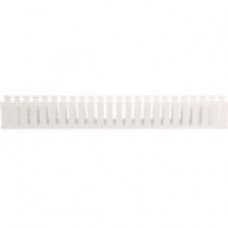 Panduit Cable Guide Wiring Duct - White - 6 Pack - Polyvinyl Chloride (PVC) - TAA Compliance G2X3WH6