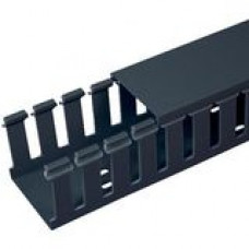 PANDUIT Panduct Type G Wide Slot Wiring Duct - Black - 6 Pack - TAA Compliance G3X4BL6