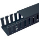 Panduit Cable Guide Wiring Duct - Black - 6 Pack - Polyvinyl Chloride (PVC) - TAA Compliance G6X4BL6