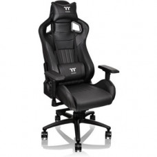 Thermaltake Tt eSPORTS X Fit Gaming Chair - For Game - Aluminum, Foam, Steel, Faux Leather, Polyvinyl Chloride (PVC), Carbon, Metal - Black GC-XFS-BBMFDL-01