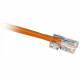 Cp Technologies Clearlinks25FT Cat5E 350MHZ Orange No Boot Patch Cable - Category 5E for Network Device - 25ft - 1 x RJ-45 Male Network - 1 x RJ-45 Male Network - Orange - RoHS Compliance GC5E-4P-OR-25-O