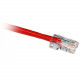 Cp Technologies ClearLinks 14FT Cat5E 350MHZ Red No Boot Patch Cable - Category 5E for Network Device - 14ft - 1 x RJ-45 Male Network - 1 x RJ-45 Male Network - Red - RoHS Compliance GC5E-4P-RD-14-O
